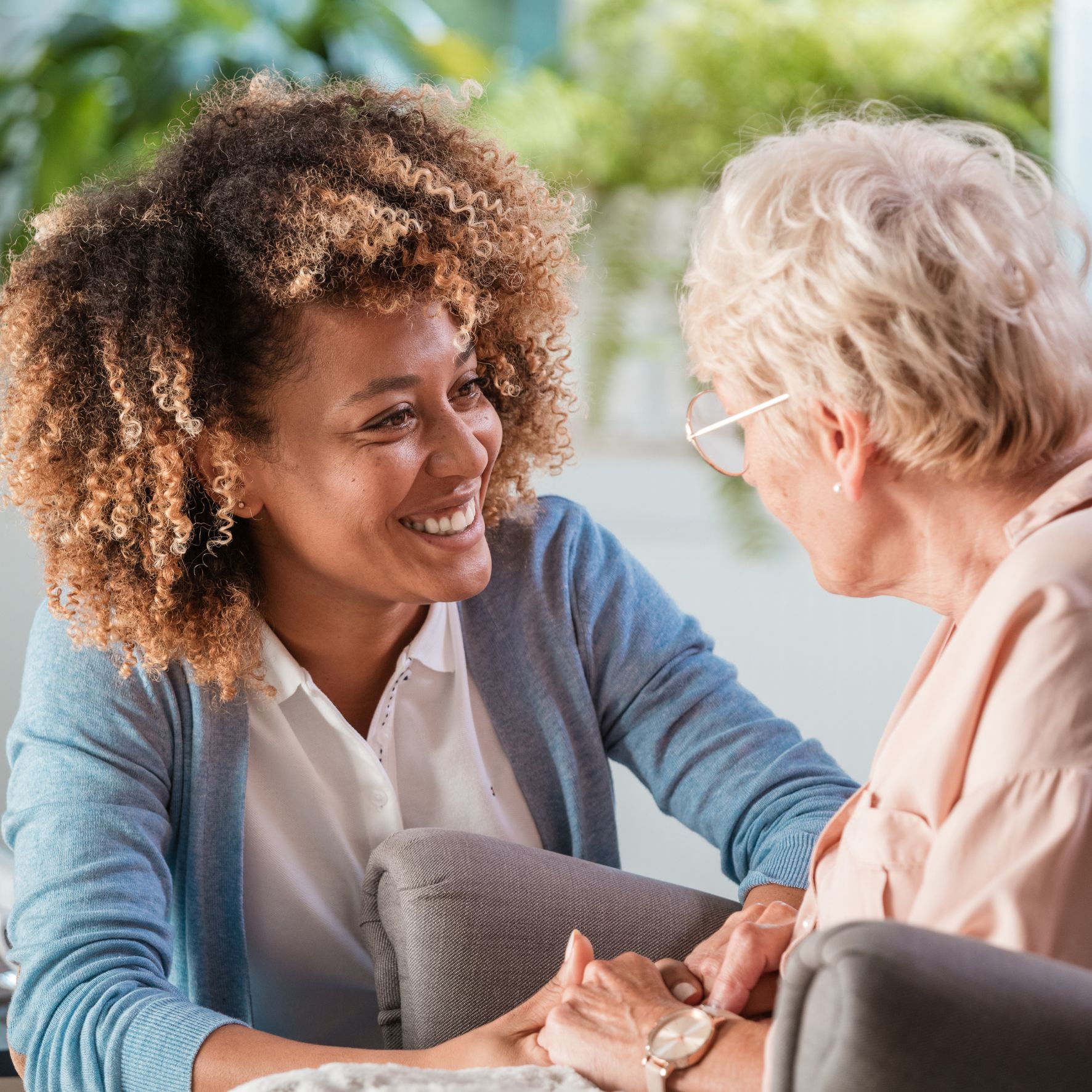 carer with elderly lady