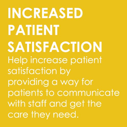 details of increased patient satisfaction